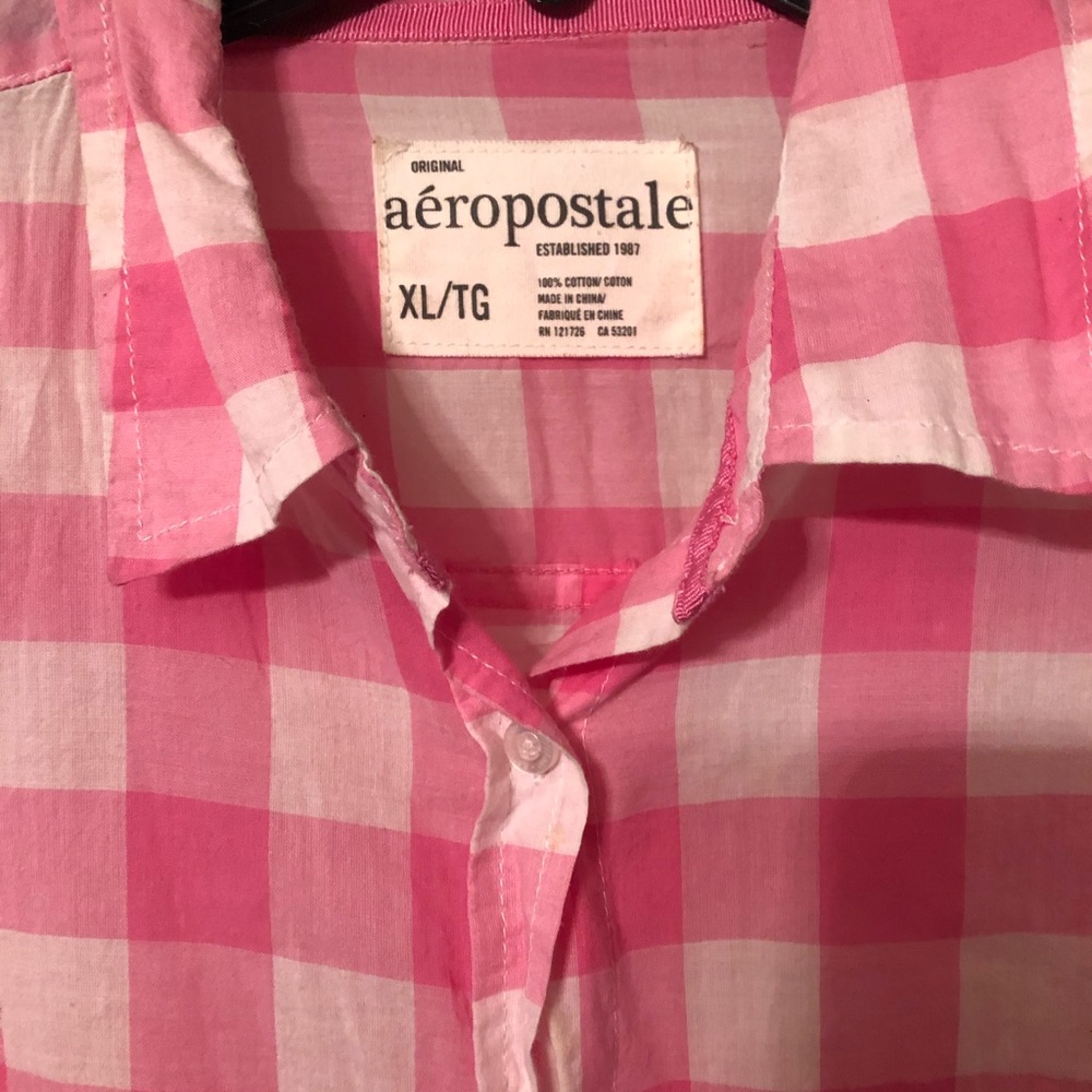 Aropostale Checkered Button Down - image 8